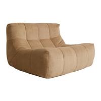 HKliving Lazy Lounge Fauteuil - Rib - Bruin - thumbnail