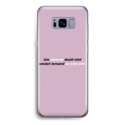 uw waarde daalt niet: Samsung Galaxy S8 Transparant Hoesje