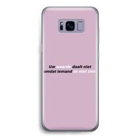 uw waarde daalt niet: Samsung Galaxy S8 Transparant Hoesje