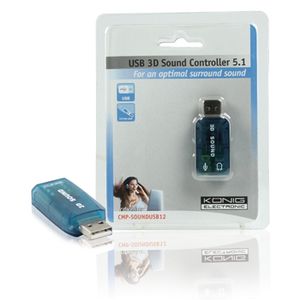 König CMP-SOUNDUSB12 geluidskaart 5.1 kanalen USB