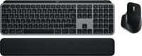 Logitech MX Keys S Combo for Mac toetsenbord Inclusief muis RF-draadloos + Bluetooth QWERTY US International Aluminium, Zwart