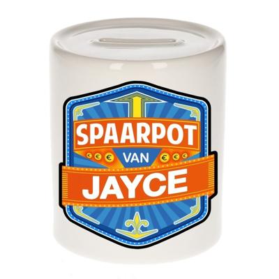 Kinder spaarpot met naam - Jayce - keramiek - met dop - wit - Sparen - Spaargeld van Jayce Kinder spaarpot met naam - Jayce - keramiek - met dop - wit - Sparen - Spaargeld van Jayce