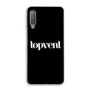 Topvent Zwart: Samsung Galaxy A7 (2018) Transparant Hoesje