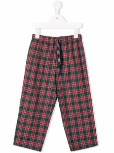 MC2 Saint Barth Kids pantalon à motif tartan - Rouge