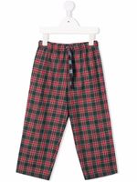 MC2 Saint Barth Kids pantalon à motif tartan - Rouge - thumbnail