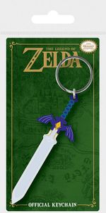 Legend of Zelda Rubber Keychain Master Sword 6cm
