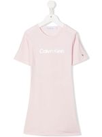 Calvin Klein Kids robe à logo imprimé - Rose