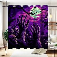 Halloween decor gordijntapijt voor woonkamer slaapkamer, muur scheidingswand gordijn ophangtule/oogje voor deuropening, keukengordijnen voor kamerscheider Lightinthebox