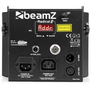 BeamZ Radical II Geschikt voor gebruik binnen Disco-laserprojector & stroboscoop Zwart