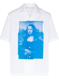 Off-White chemise Monalisa à manches courtes - Blanc