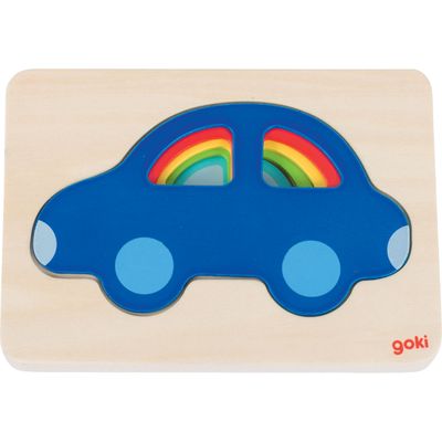 auto lagenpuzzel, 5 stukjes