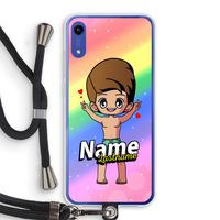 Chibi Maker man: Honor Play 8A Transparant Hoesje met koord