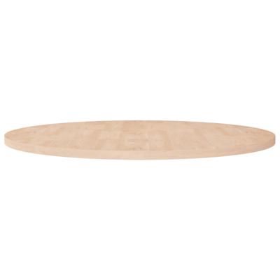Tafelblad rond Ø90x2,5 cm onbehandeld massief eikenhout