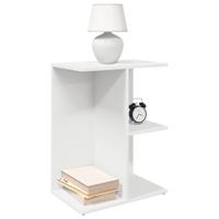 Nachtkastjes 2 st 46,5x29x61 cm bewerkt hout wit