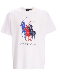 Polo Ralph Lauren t-shirt en coton à motif Big Pony - Blanc