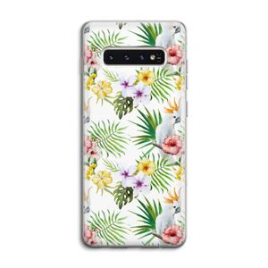 Gele kuif: Samsung Galaxy S10 4G Transparant Hoesje