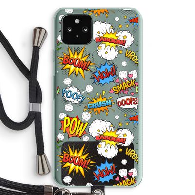 Pow Smack: Pixel 5a 5G Transparant Hoesje met koord