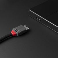 Lindy 36623 USB-kabel 3 m USB 3.2 Gen 1 (3.1 Gen 1) USB C Micro-USB B Zwart - thumbnail