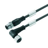 Weidmüller 1279450500 Sensor/actuator connector, geassembleerd M12 Aantal polen (sensoren): 8 Stekker, recht, Bus, haaks 5.00 m 1 stuk(s)