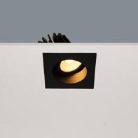 Inbouwspot Artdelight Venice 1 Lichts Large Vierkant LED 2700K Dimbaar Zwart