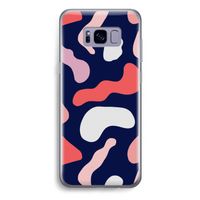 Memphis Shapes Pink: Samsung Galaxy S8 Plus Transparant Hoesje