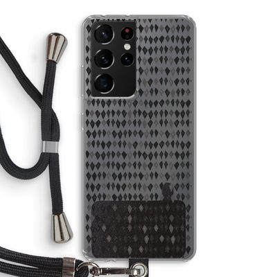 Crazy shapes: Samsung Galaxy S21 Ultra Transparant Hoesje met koord