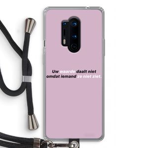 uw waarde daalt niet: OnePlus 8 Pro Transparant Hoesje met koord