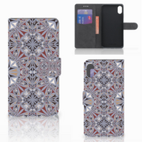 Apple iPhone Xs Max Bookcase Flower Tiles