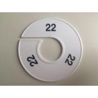 Maatring 11 cm wit/zwart 22