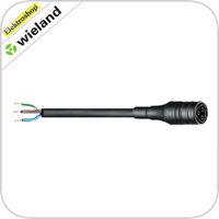 Wieland 96.232.6003.1 aansluitsnoer M zwart 6M X23260031