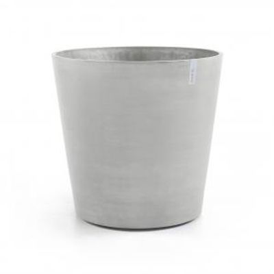 Ecopots Amsterdam op wielen kunststof bloempot Wit/Grijs - Ø 75,6 cm
