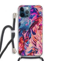 Pink Orchard: iPhone 12 Pro Transparant Hoesje met koord