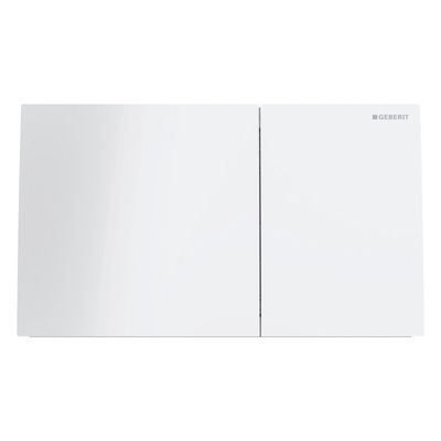 Drukplaat Geberit Sigma 70 Frontbediening 2-toets Glas Wit