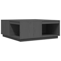 vidaXL Salontafel 100x101x40,5 cm massief grenenhout grijs - thumbnail