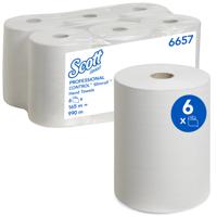 Scott 6657 Slimroll™ Papieren handdoeken (l x b) 165 m x 20 cm Wit 990 m - thumbnail