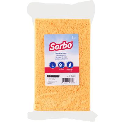 Sorbo viscose sponzen - schoonmaaksponzen - 16 cm - huishoudelijke producten - streeploos resultaat