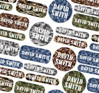 Camo schoolontwerpen gepersonaliseerde sticker