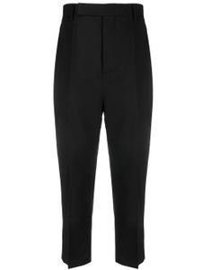 Rick Owens pantalon court à coupe droite - Noir