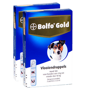 Bolfo Gold 100 hond (4 - 10 kg) - 2 pip