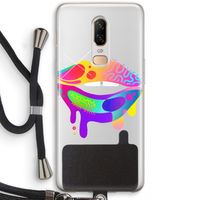 Lip Palette: OnePlus 6 Transparant Hoesje met koord