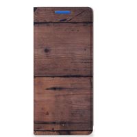 OPPO Reno 6 Pro Plus 5G Book Wallet Case Old Wood