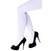 Carnaval verkleed panty maillot - wit - dames - stretch stof Carnaval verkleed panty maillot - wit - dames - stretch stof