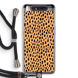 Panter: Samsung Galaxy A80 Transparant Hoesje met koord