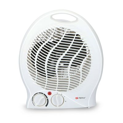 Alpina Ventilatorkachel - Draagbaar - 2000 Watt - 2 Warmtestanden - Anti-Oververhitting - Wit Alpina Ventilatorkachel - Draagbaar - 2000 Watt - 2 Warmtestanden - Anti-Oververhitting - Wit