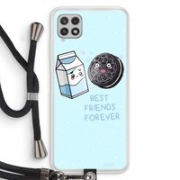 Best Friend Forever: Samsung Galaxy A22 4G Transparant Hoesje met koord