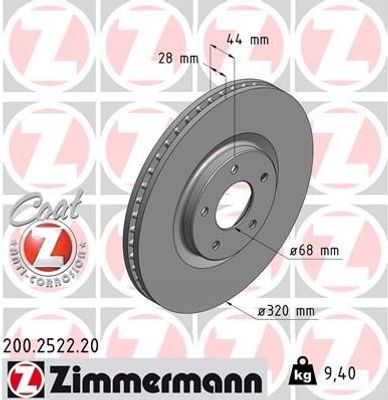 Remschijf Coat Z 200252220