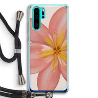 Pink Ellila Flower: Huawei P30 Pro Transparant Hoesje met koord
