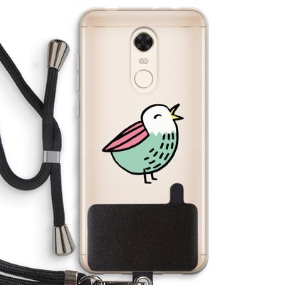 Birdy: Xiaomi Redmi 5 Transparant Hoesje met koord