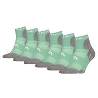 HEAD Wandelsokken All Climates Hiking Quarter 6-pack Licht Groen-35/38