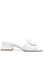 Dee Ocleppo mules Dizzy 35 mm en cuir - Blanc - thumbnail